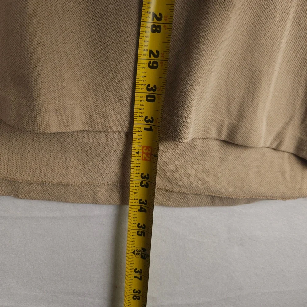 Vintage Polo Ralph Lauren XXL Tan Pique‎ Cotton Polo Shirt Big & Tall